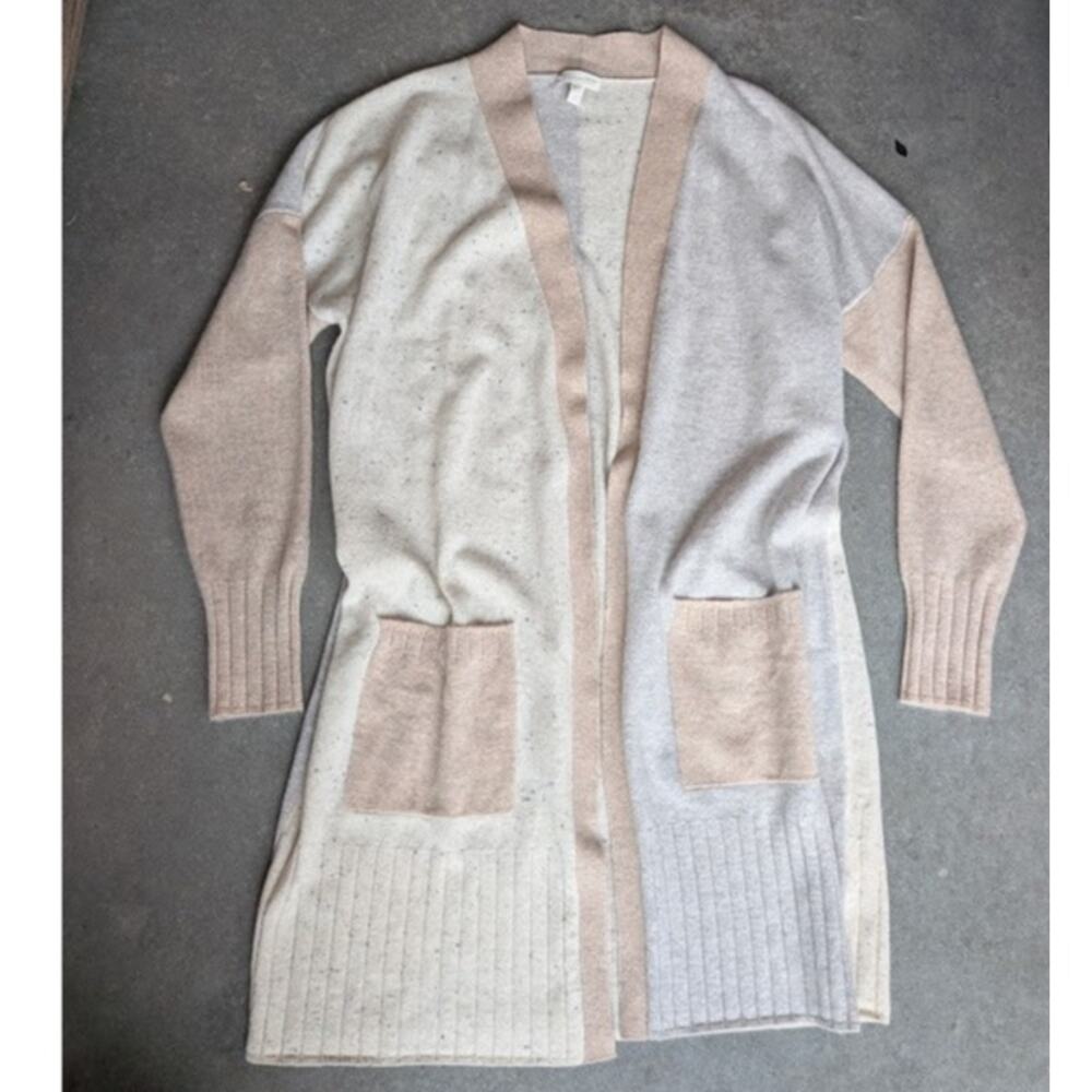Garnet Hill 100% Cashmere Cardigan Duster Small Cashmere Minimalist Lagenlook
